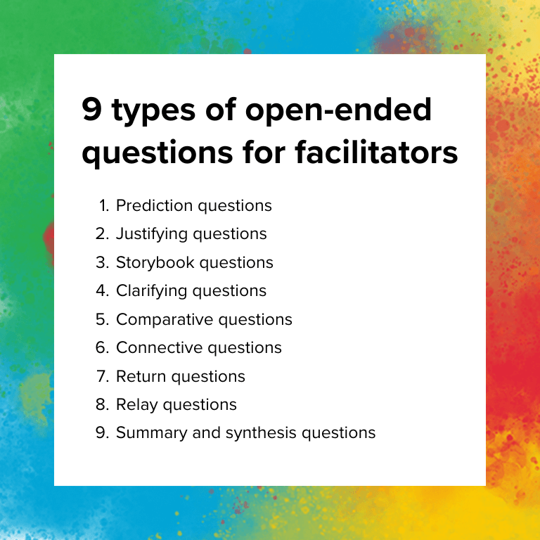 9 types of open-ended questions