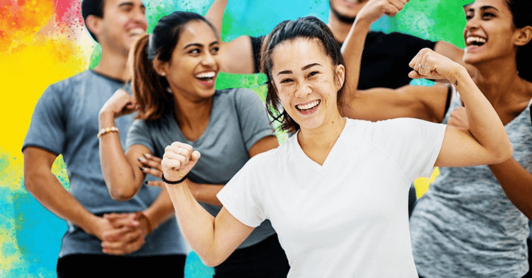 Employees enjoying a workplace fitness and wellness program