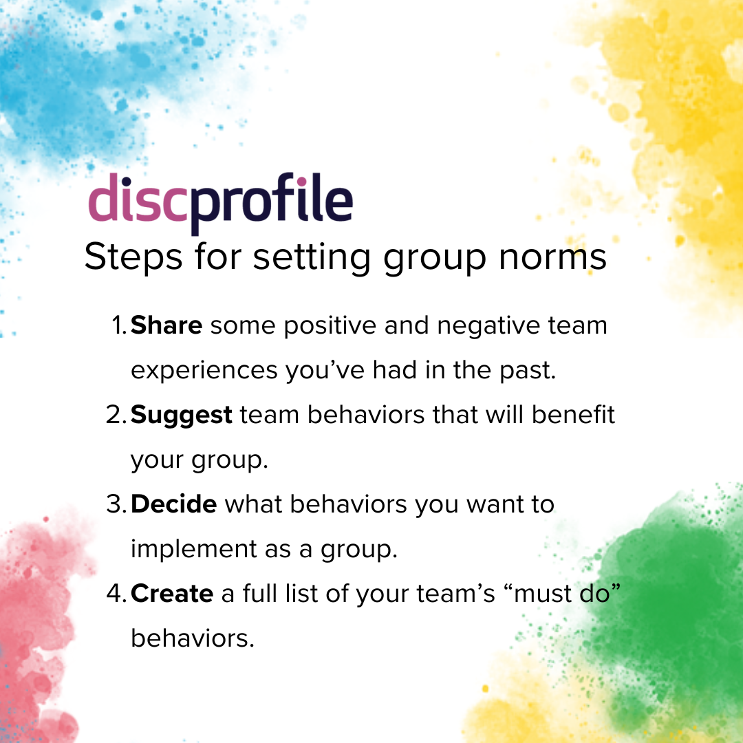 Tips for setting group and team norms